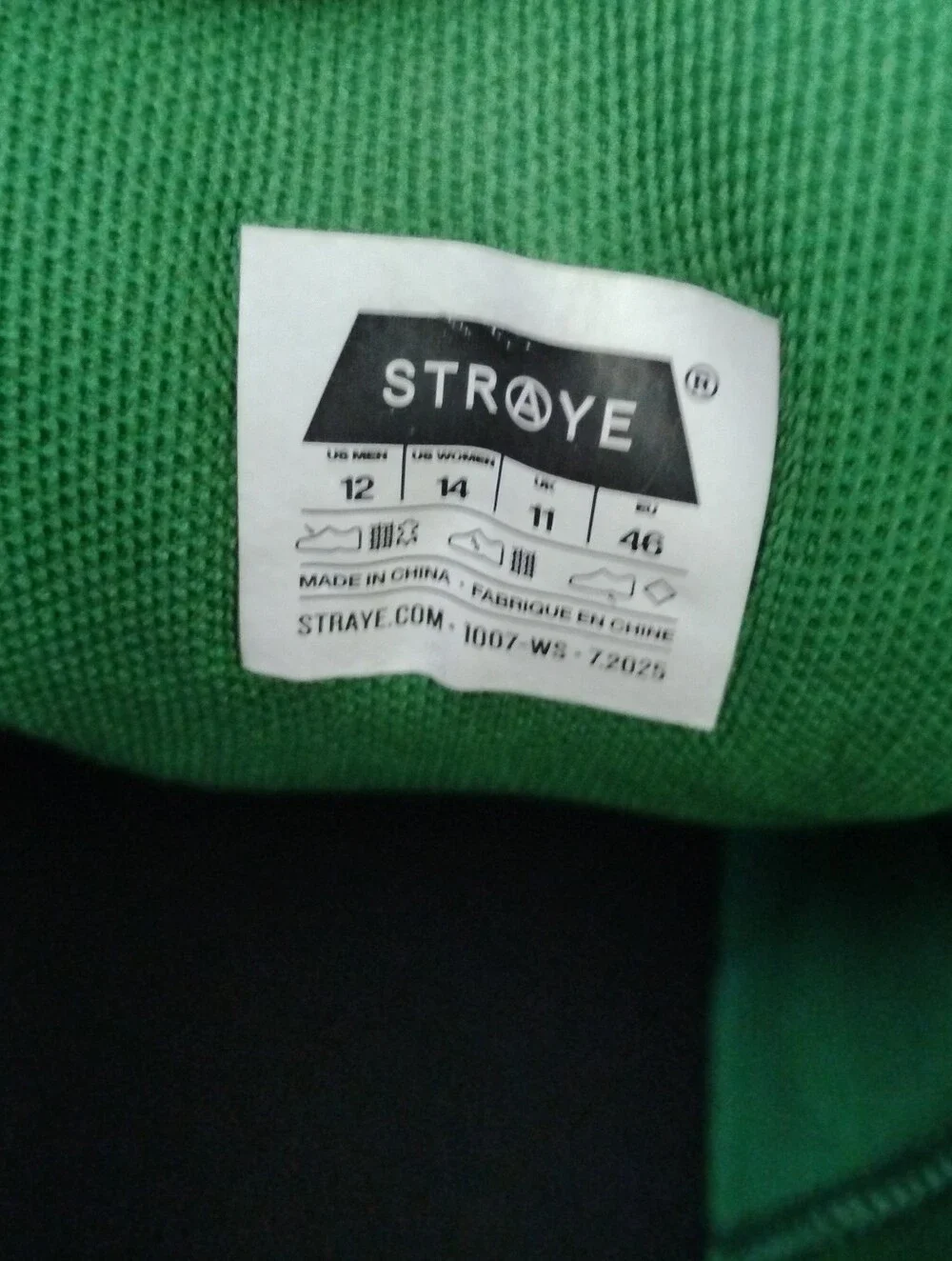 STRAYE Logan Flame Green Suede Skate Shoes